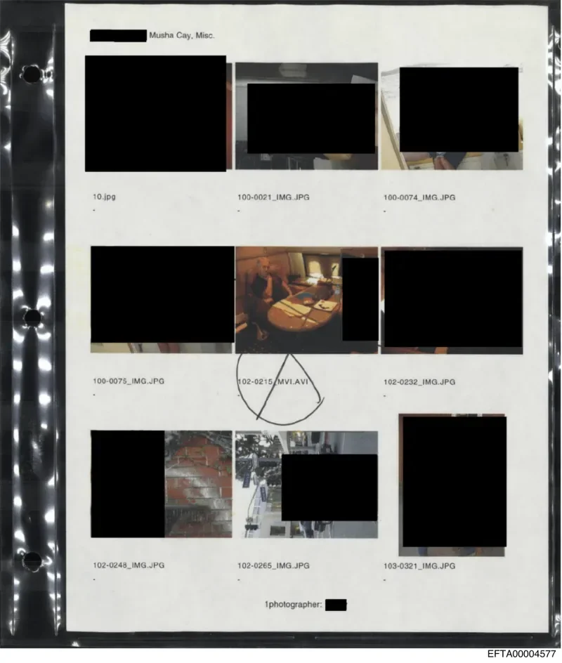 Redacted contact-sheet page from DOJ file EFTA00004577.