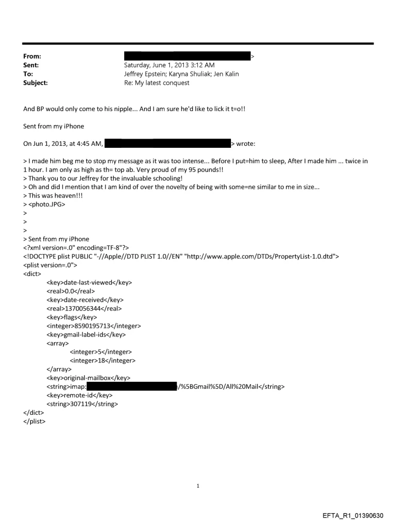 Email including 95 pounds reference and invaluable schooling phrase