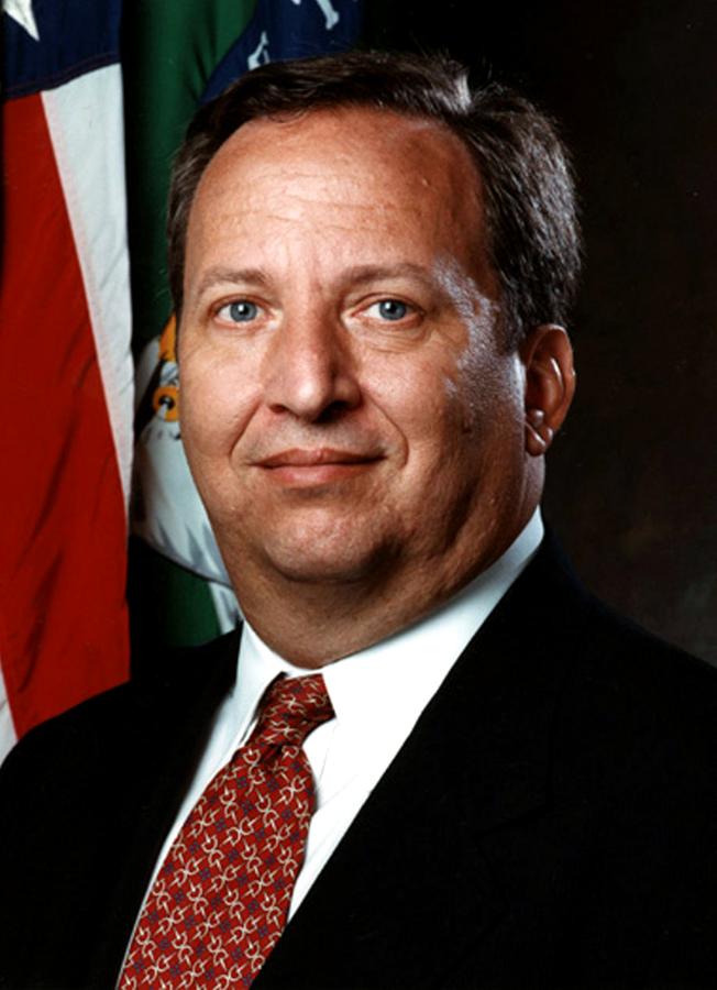 Lawrence Summers in an official Treasury portrait