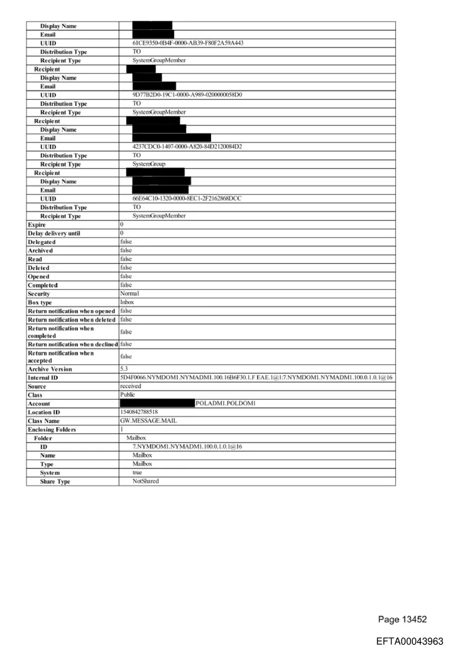 EFTA00043963 — Document detailing Wexner-Epstein ties and NYPD failures